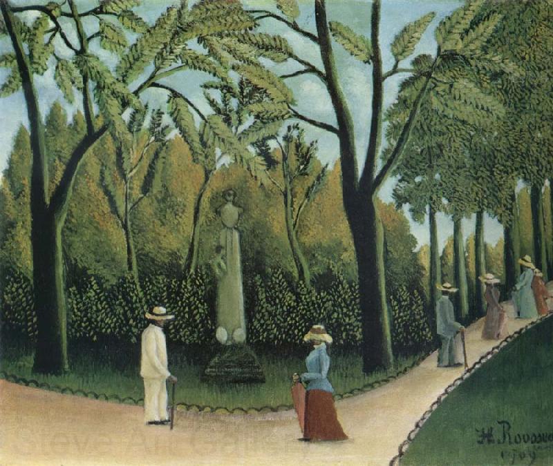 Henri Rousseau The Chopin Memorial in the Luxembourg Garden Spain oil painting art
